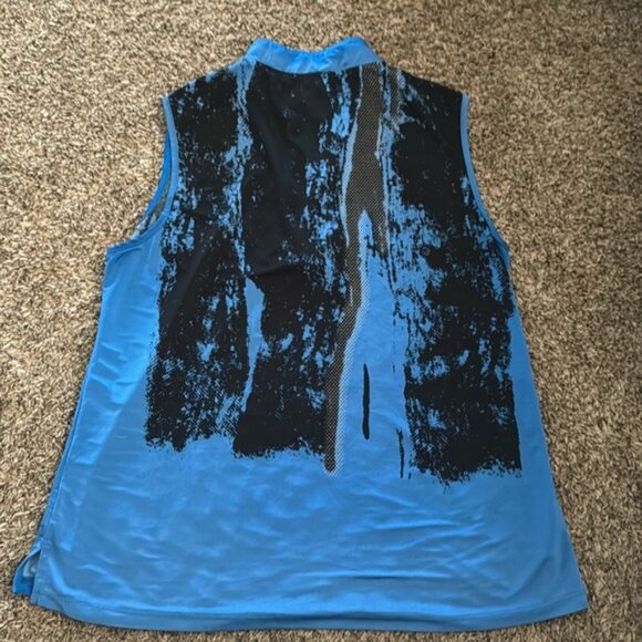 Jamie Sadock Women's Sleeveless Quarter Zip Top Performance Golf Shirt Large - Picture 6 of 6